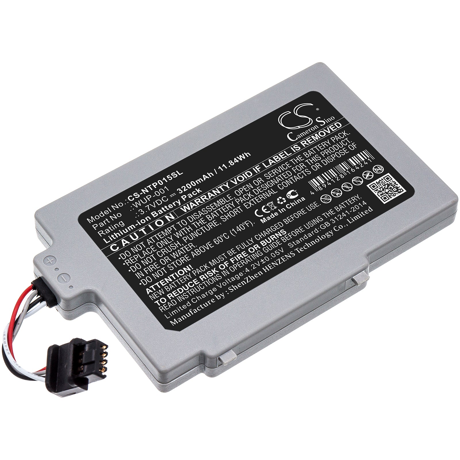 High Capacity 3200mAh Replacement Battery for Nintendo Wii U GamePad - WUP-001, 3.7V Lithium-ion
