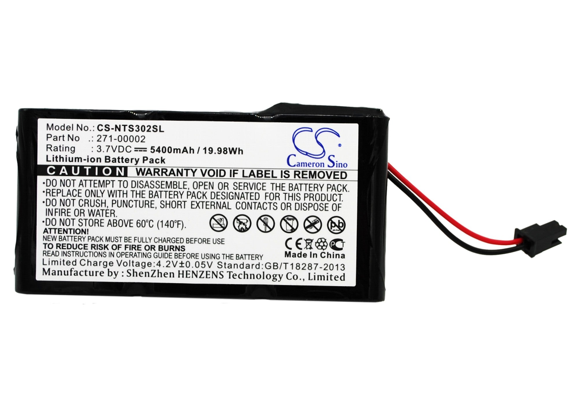5400mAh NVRAM Battery for Netapp C3300, FAS980C, FAS3020 RAID - 3.7V Li-ion, 19.98Wh - Controller Backup
