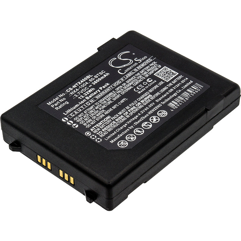 Nautiz X4 Barcode Scanner Replacement Battery - 3600mAh, 3.7V 13.32Wh, Handheld Terminal Power
