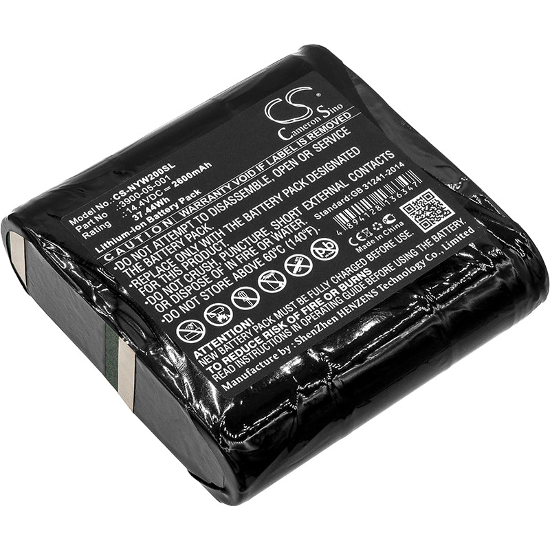 2600mAh Replacement Battery for Noyes W2003M Optical Tester, 14.4V, Ideal for Field Surveying
