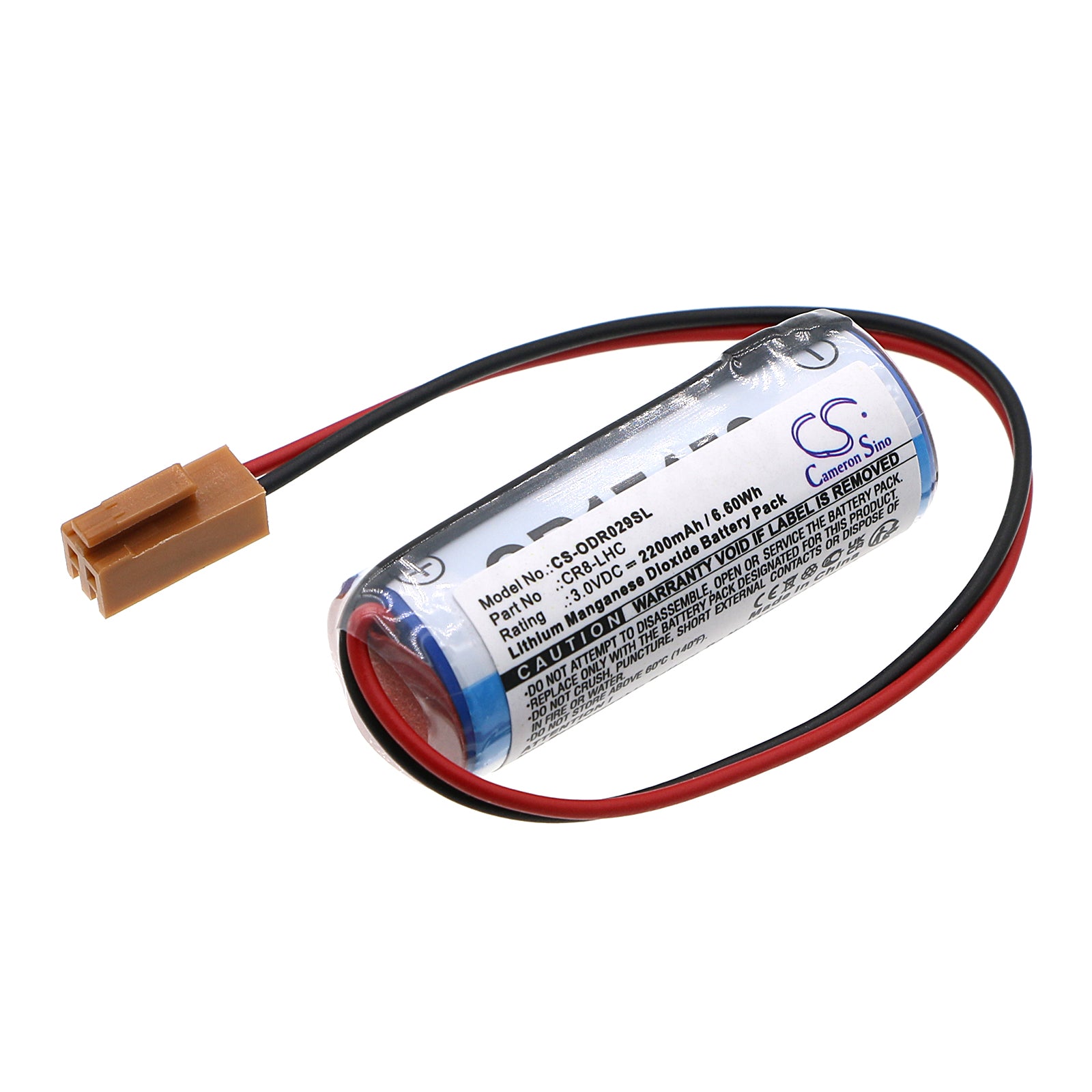2200mAh 3V Lithium Battery for Fanuc 180is-WB & Onsrud CNC - Replaces A04B-0236-H211
