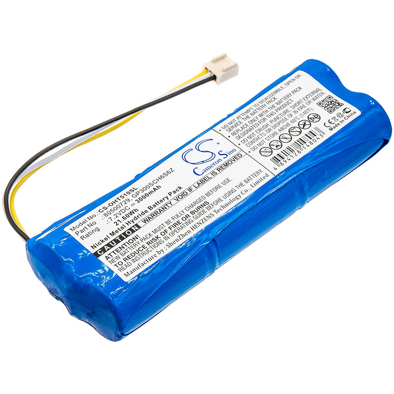 7.2V 3000mAh Ni-MH Replacement Battery Pack for Ohaus Defender 5000 Scales: T51P, T51XW, T71