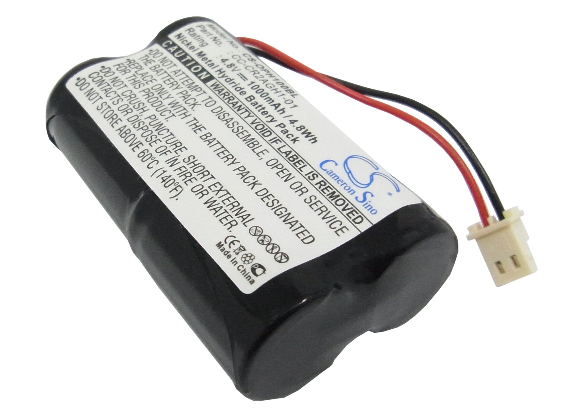 Opticon H1 Barcode Scanner Battery - 4.8V 1000mAh Ni-MH Replacement - CC-CR2AGH1-01
