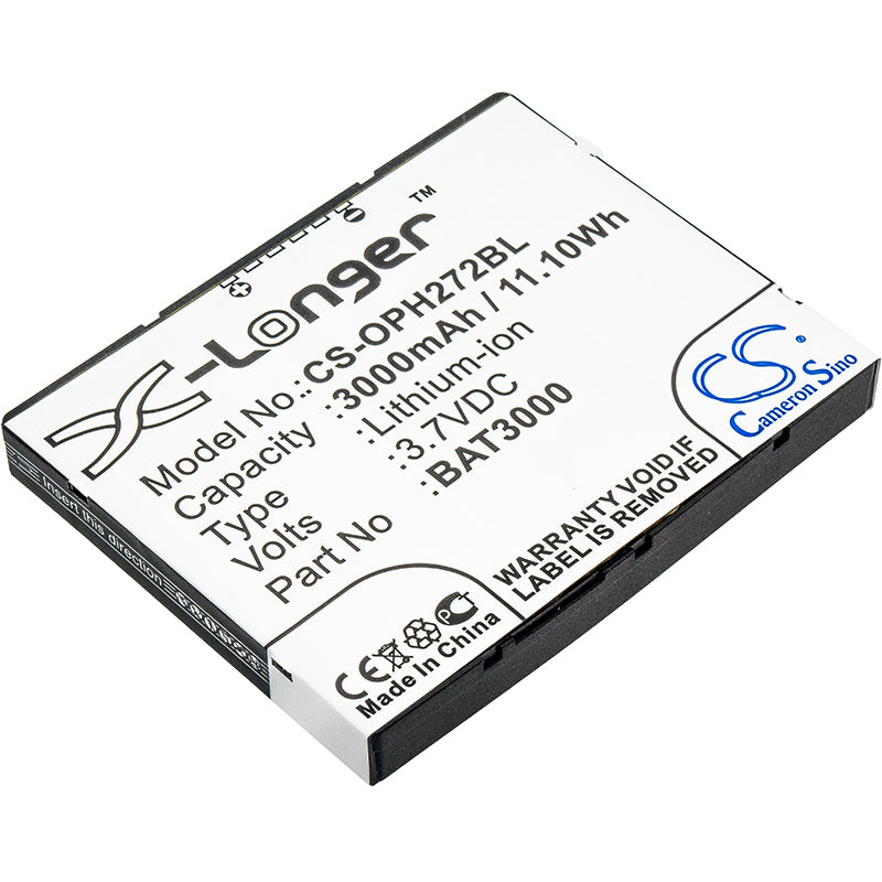 3000mAh Replacement Battery for Opticon H-27 Barcode Scanners - H-27 1D/2D, 3.7V Li-ion
