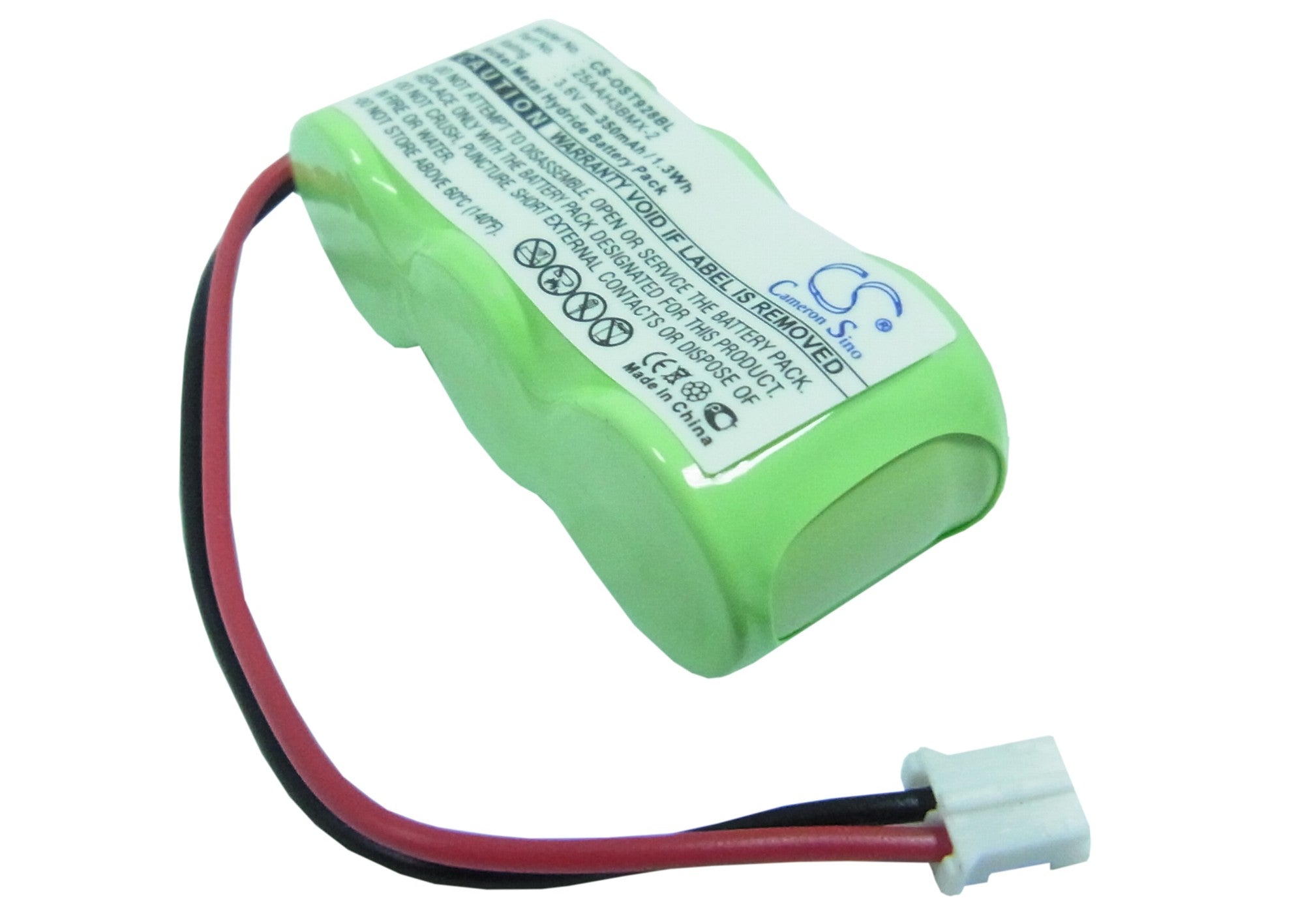 3.6V 350mAh Ni-MH Replacement Battery for Oregon Scientific Barcode Scanners STR928, STR938, STR968, STR918
