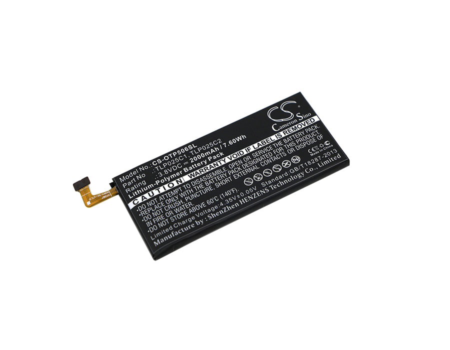 2000mAh TLP025C1/C2 Replacement Battery for Alcatel One Touch Pop 4+/Plus, Idol 3 5.5" - Phone Battery
