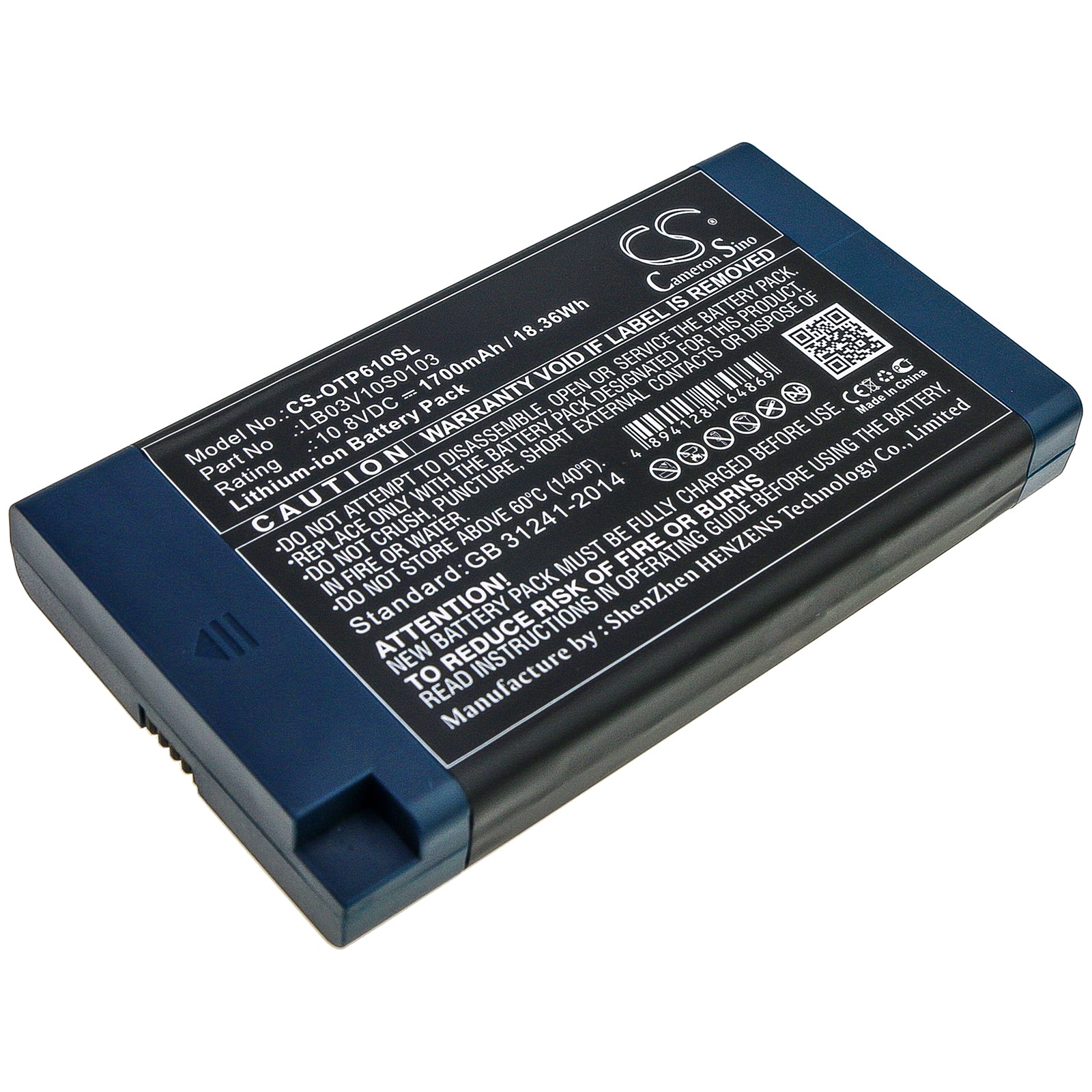 OPWILL Survey Equipment Battery - 1700mAh, 10.8V Li-ion Replacement for OTP6123, OTP6103
