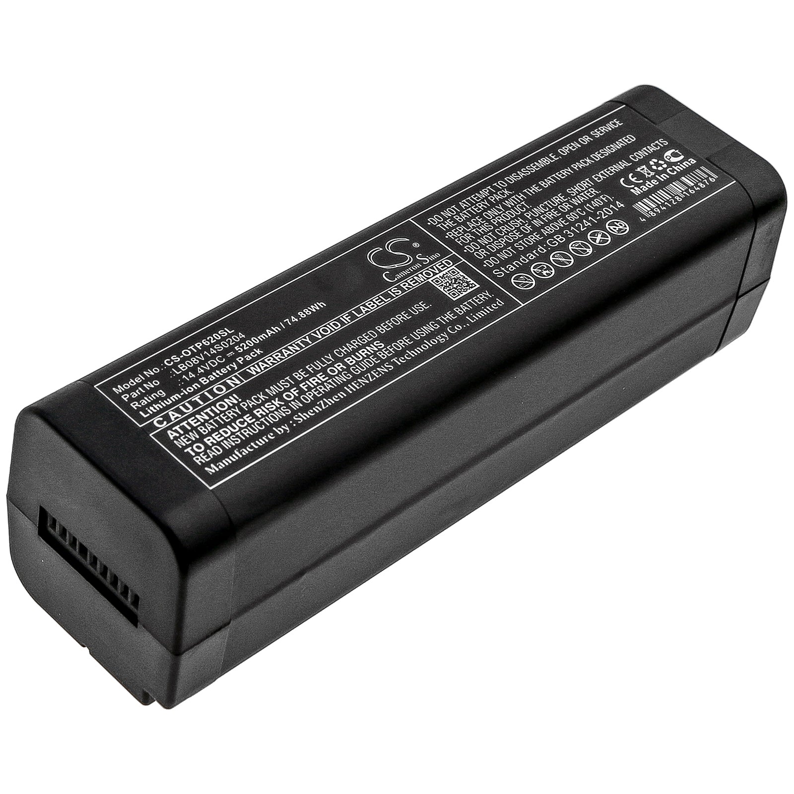OPWILL OTP-6200 Survey Equipment Battery - 5200mAh, 14.4V Li-ion Replacement, LB08V14S0204
