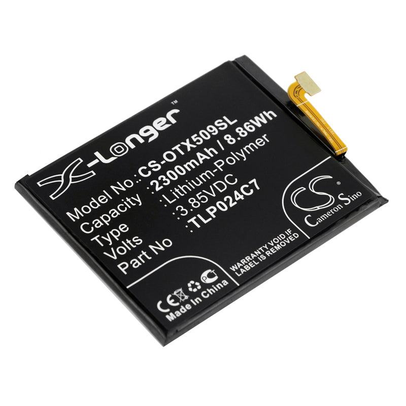 2300mAh Replacement Battery for Alcatel 1X, TCL AU5A Plus - 5059J, 5059T, 5059X Avalon - 3.85V Li-Polymer - Restore Power
