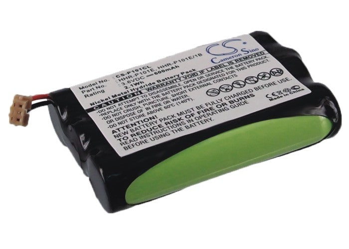 600mAh Ni-MH Battery 3.6V for Panasonic KX-TCD560 & KX-TCD950 Cordless Phones (HHR-P101E Replacement)
