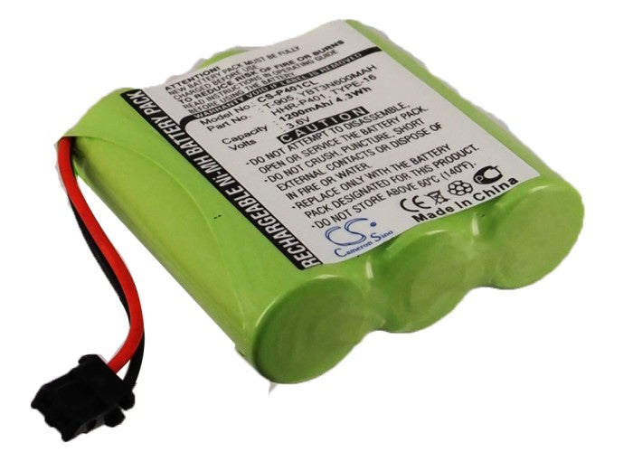 1200mAh Ni-MH Cordless Phone Battery 3.6V - Bell South, Panasonic, Uniden, Radio Shack Replacement
