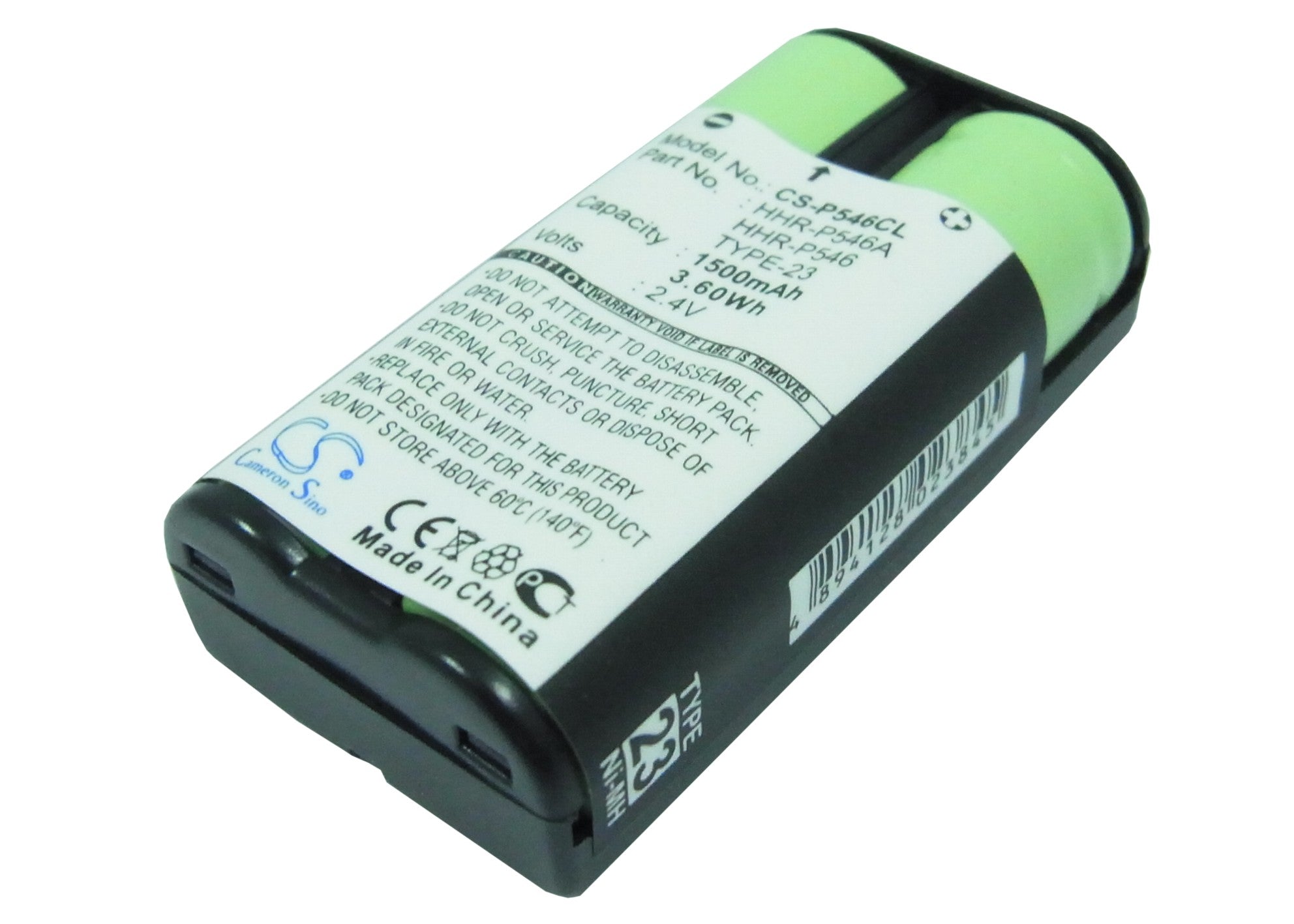 1500mAh 2.4V Ni-MH Cordless Phone Battery - AT&T, Panasonic, VTech Compatible, Enhanced Performance
