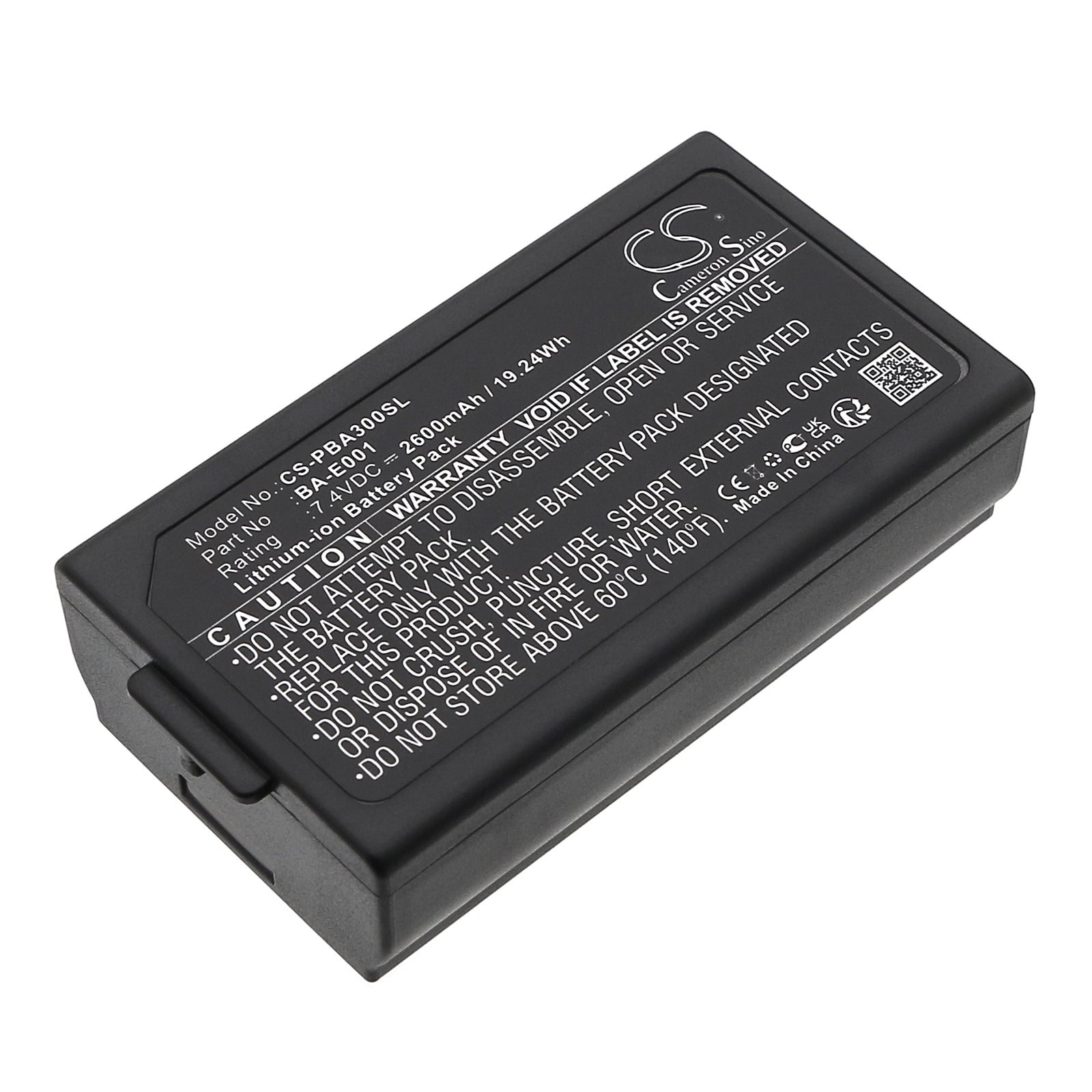 2600mAh Li-ion Battery for Brother P-touch PT-E300, PT-P750W, H300/LI Label Printers - 7.4V Replacement
