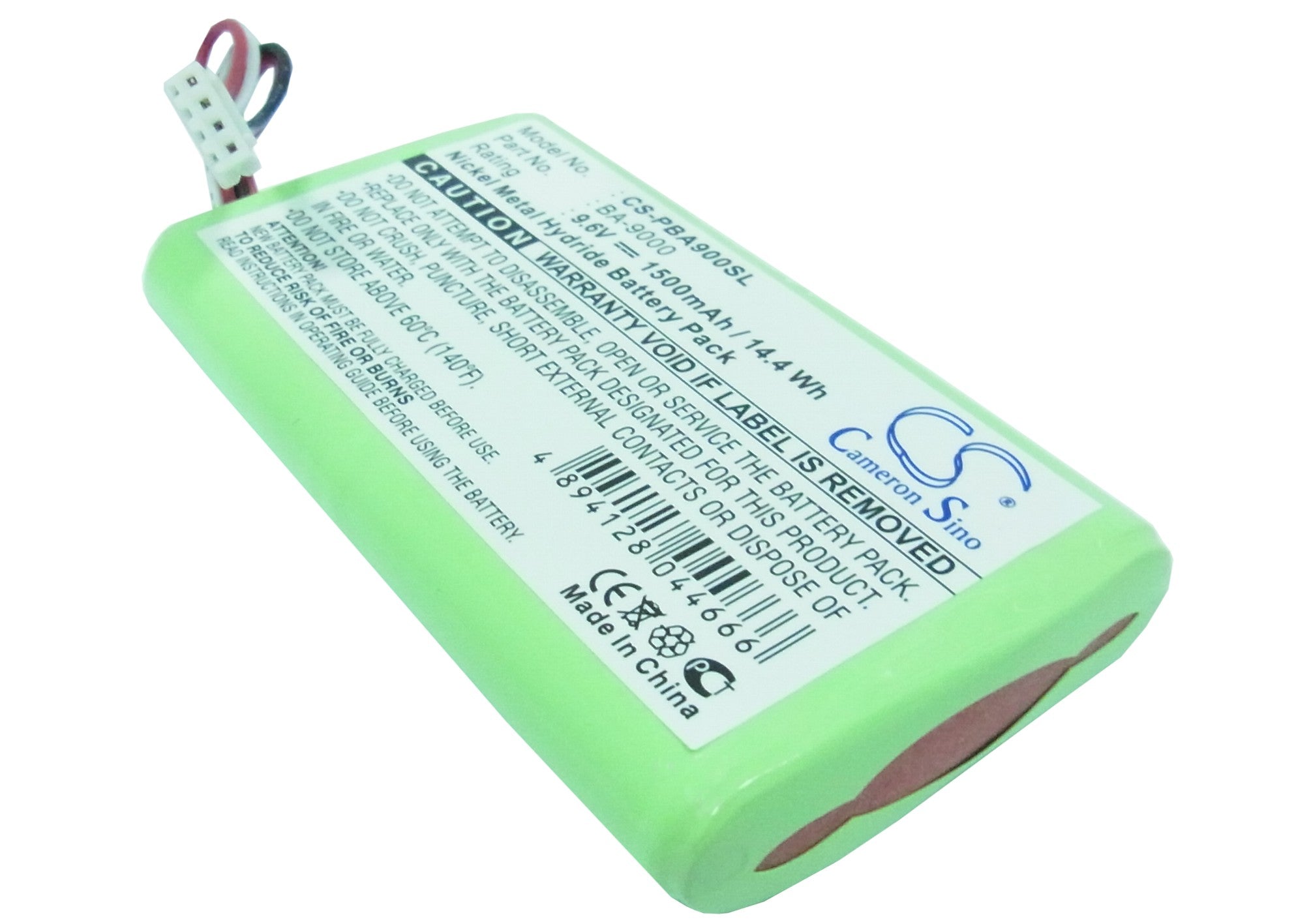 9.  6V 1500mAh Ni-MH Replacement Battery for Brother PT-9600 Printer (BA-9000 Compatible, Portable Label Maker)
