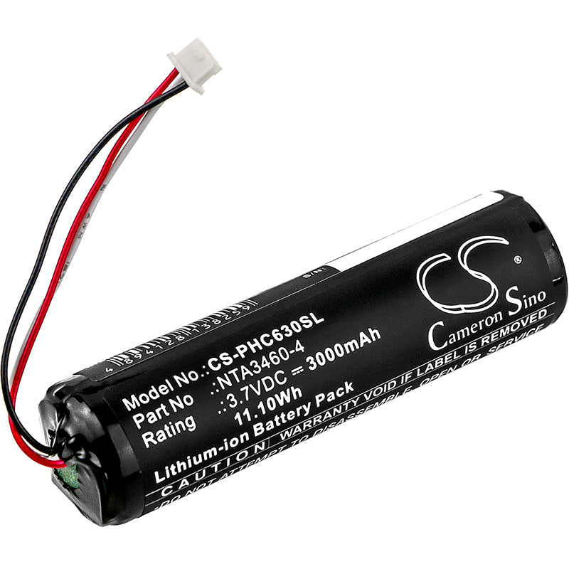 3000mAh Replacement Battery for Philips Avent SCD630 & SCD620 Baby Monitor - NTA3460-4, NTA3459-4 - 3.7V Li-ion Rechargeable 
