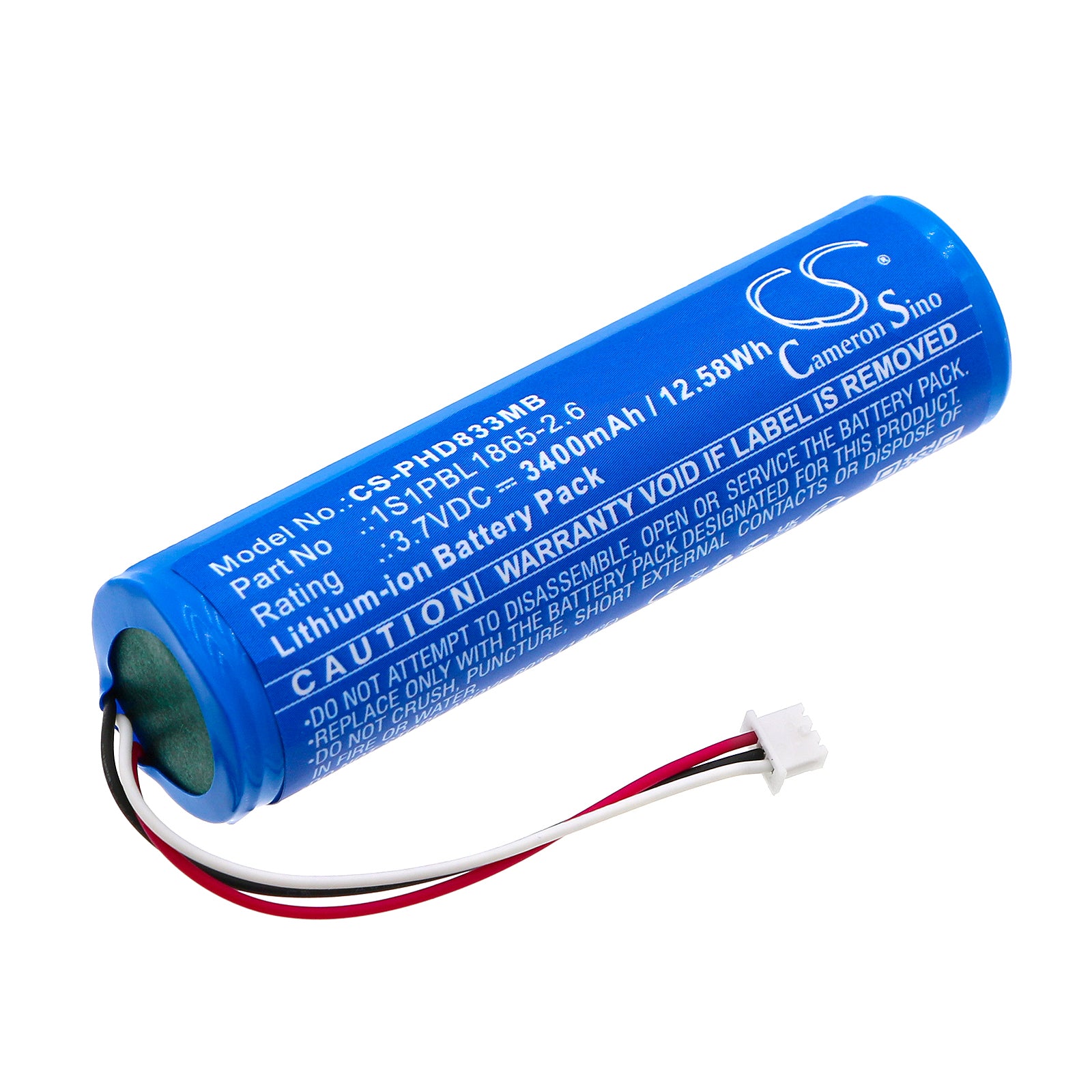 3400mAh Replacement Battery for Philips Avent SCD833, SCD835, SCD845 Baby Monitor - 3.7V Li-ion
