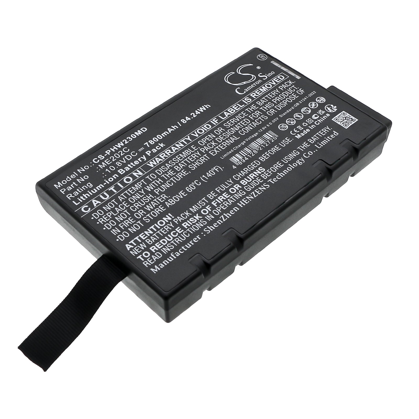 Philips TC20/TC30, ME202C Medical Device Replacement Battery - 10.8V, 7800mAh Li-ion - Long Life
