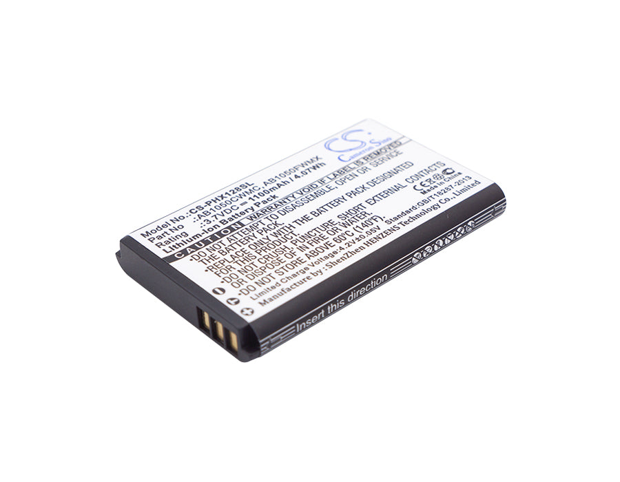 1100mAh 3.7V Li-ion Replacement Battery for Orange DixoMobile & Philips Xenium Smartphones
