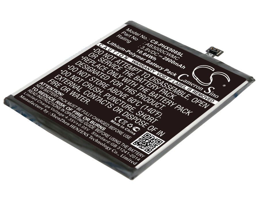2800mAh Replacement Battery for Philips Xenium I908 - 3.8V Li-Polymer - Smartphone Repair Part
