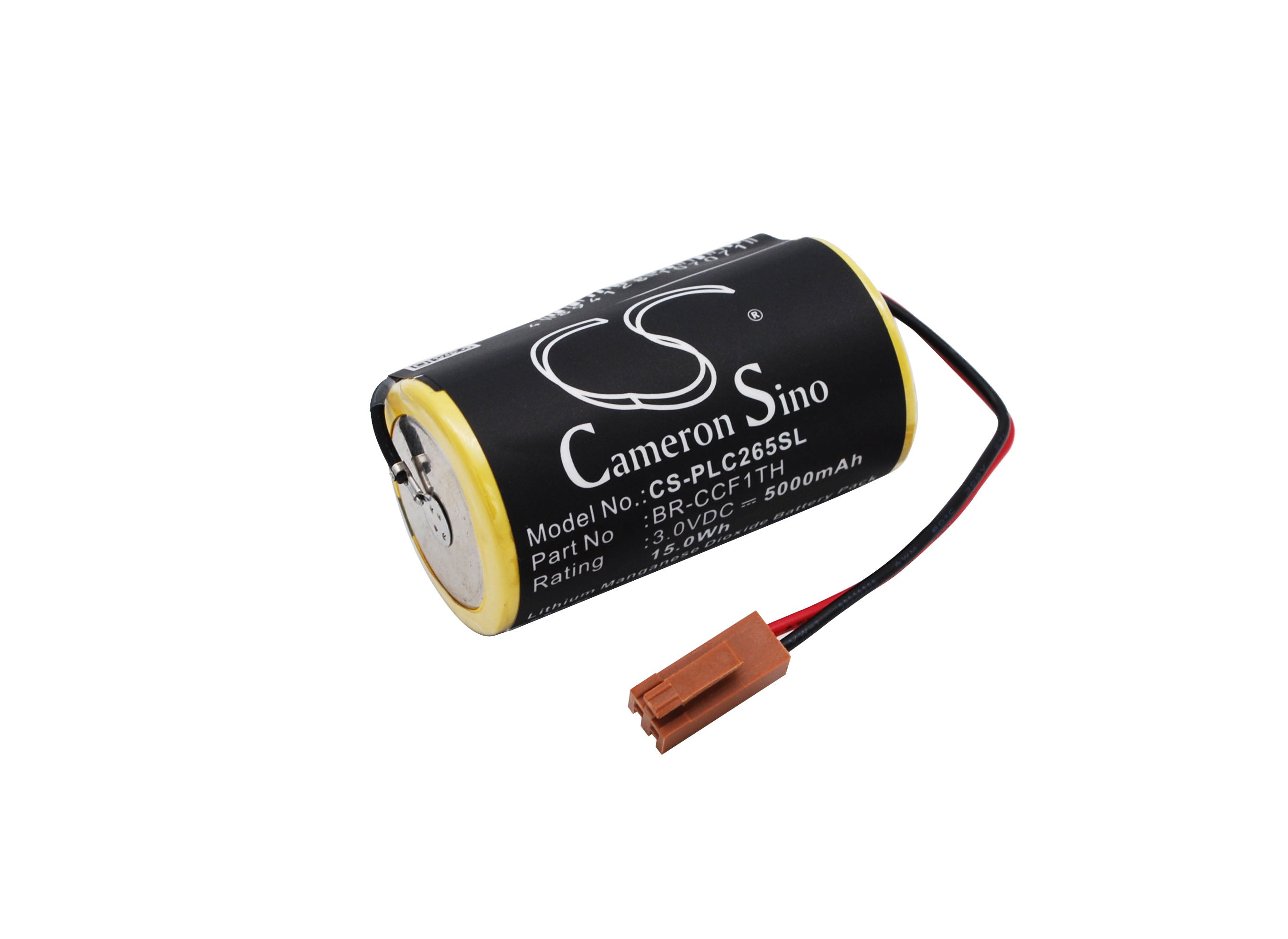 5000mAh 3.0V Li-MnO2 PLC Battery - Cutler Hammer A20B-0130-K106 & Fanuc CNC 16i/18i Replacement

