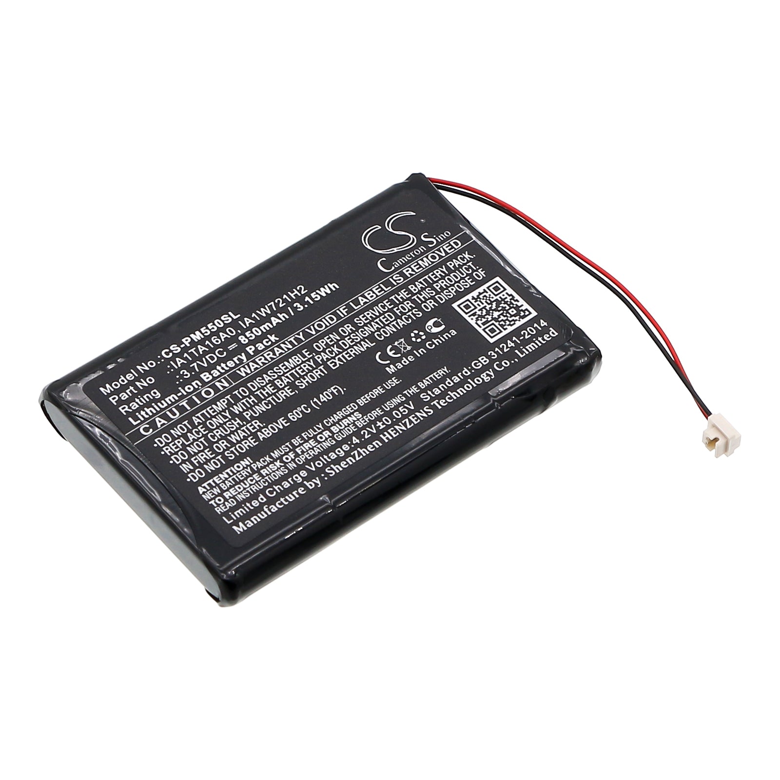 850mAh 3.7V Li-ion Replacement Battery for Palm M550 Tungsten T1 T2 T3 Zire 31 71 72 72s PDA
