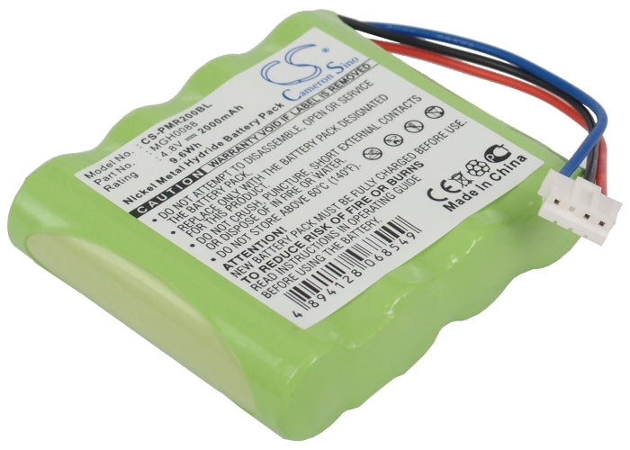 2000mAh 4.8V Ni-MH Replacement Battery for TOPCARD PMR200 Payment Terminal, MGH0088 - Payment Device Power Solution 

