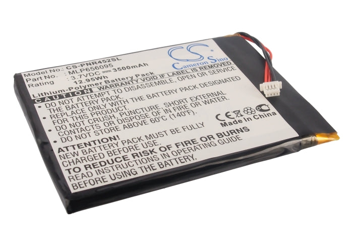 3.7V 3500mAh Li-Polymer Replacement Battery for Pandigital Tablets R70F452, Supernova 8, Extended Life
