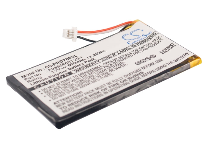800mAh Replacement Battery for Sony PRS-700 E-Reader - 3.7V, 2.96Wh Li-Polymer - eBook Reader Battery
