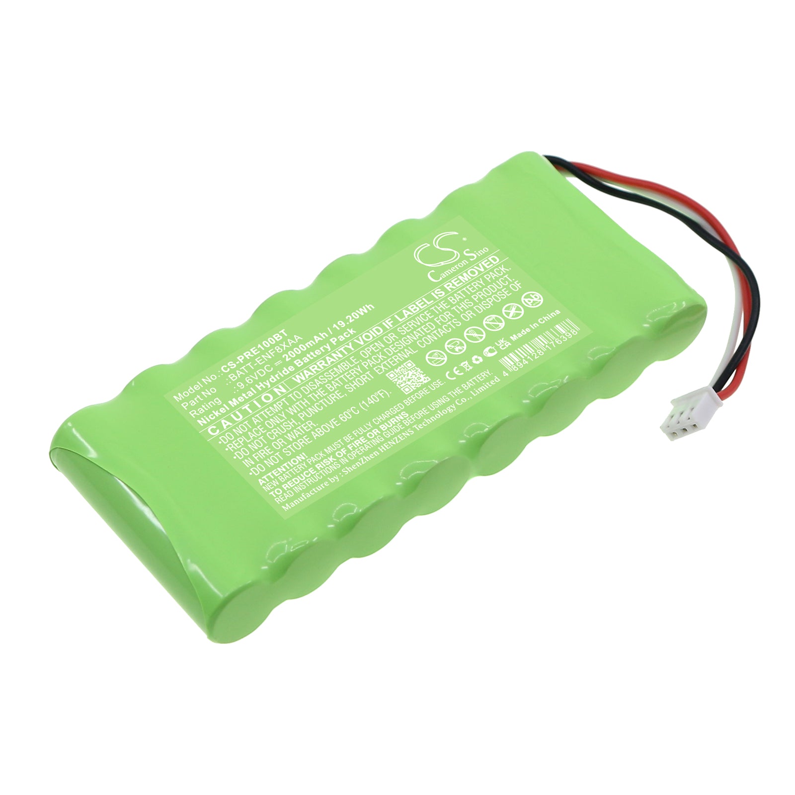 2000mAh 9.6V Ni-MH Replacement Battery for Pyronix Enforcer V10 & ENF32UK-WE Wireless Alarm System - BATT-ENF8XAA

