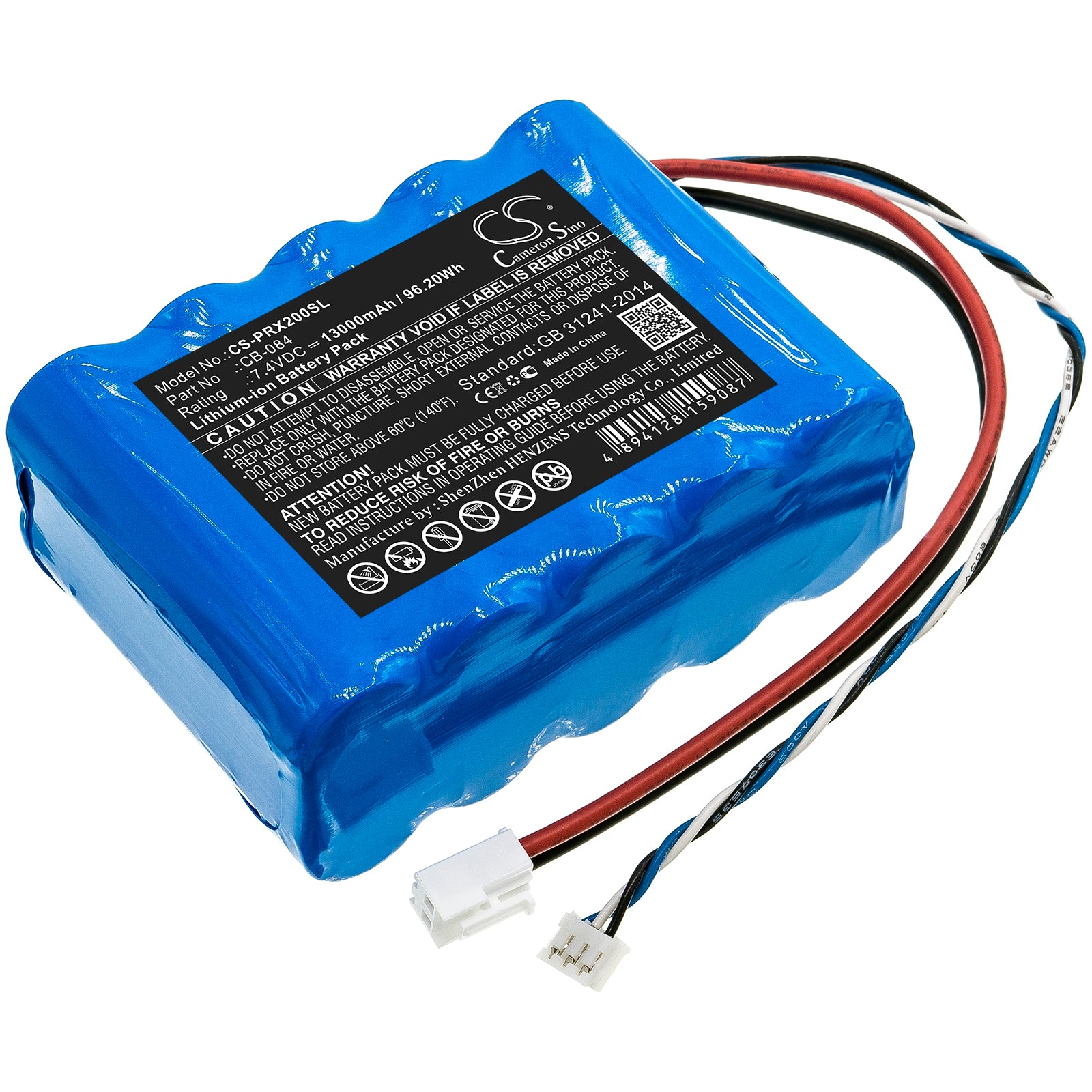 7.4V 96.20Wh Li-ion Battery Pack for Promax Neo 2/3/4/ATSC+ - 13000mAh, Equipment Survey & Testing Power Solution

