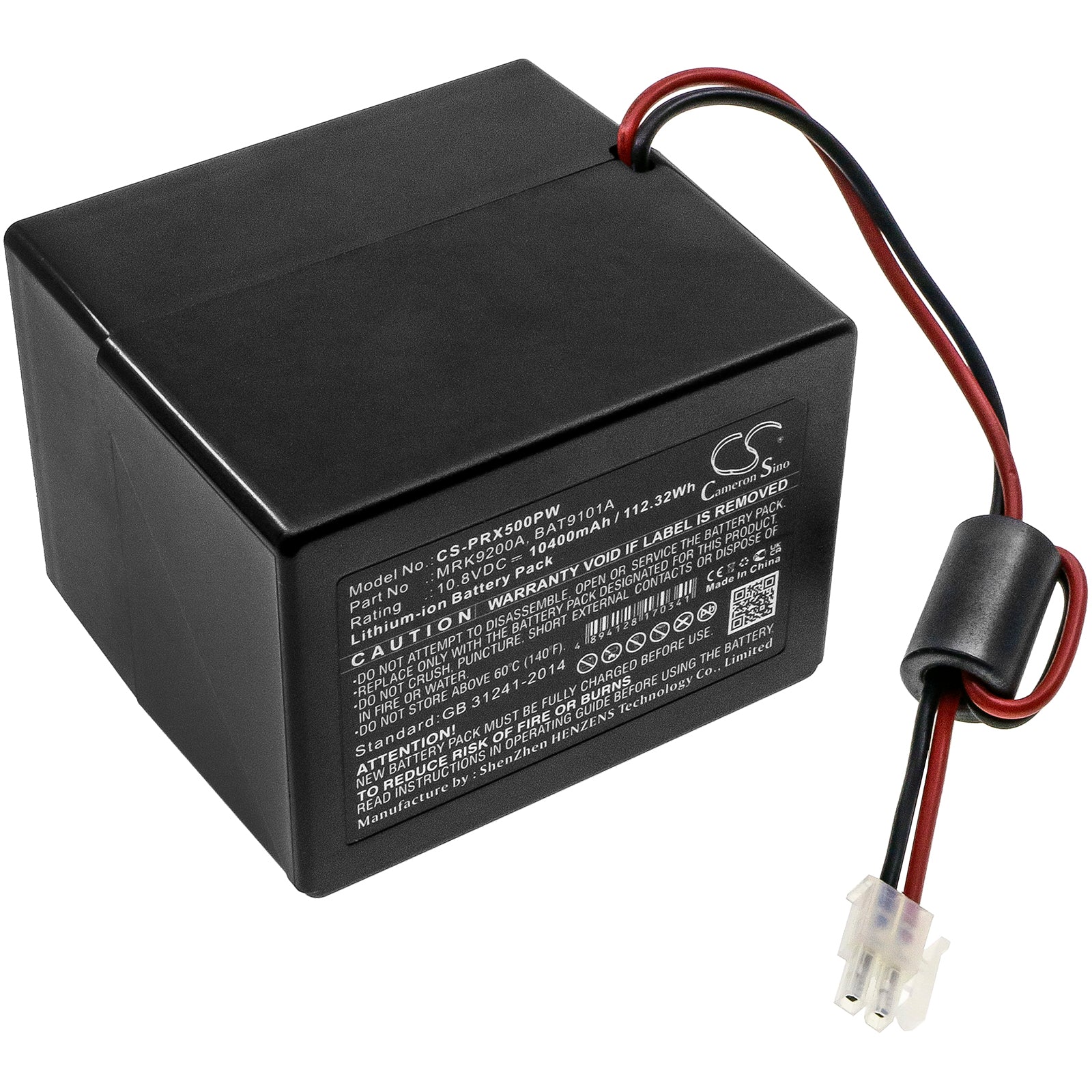 10.8V 10400mAh Li-ion Battery for Cub Cadet XR1 500, Robomow RX & WOLF Garten Loopo Robotic Mowers – Extended Life Replacement
