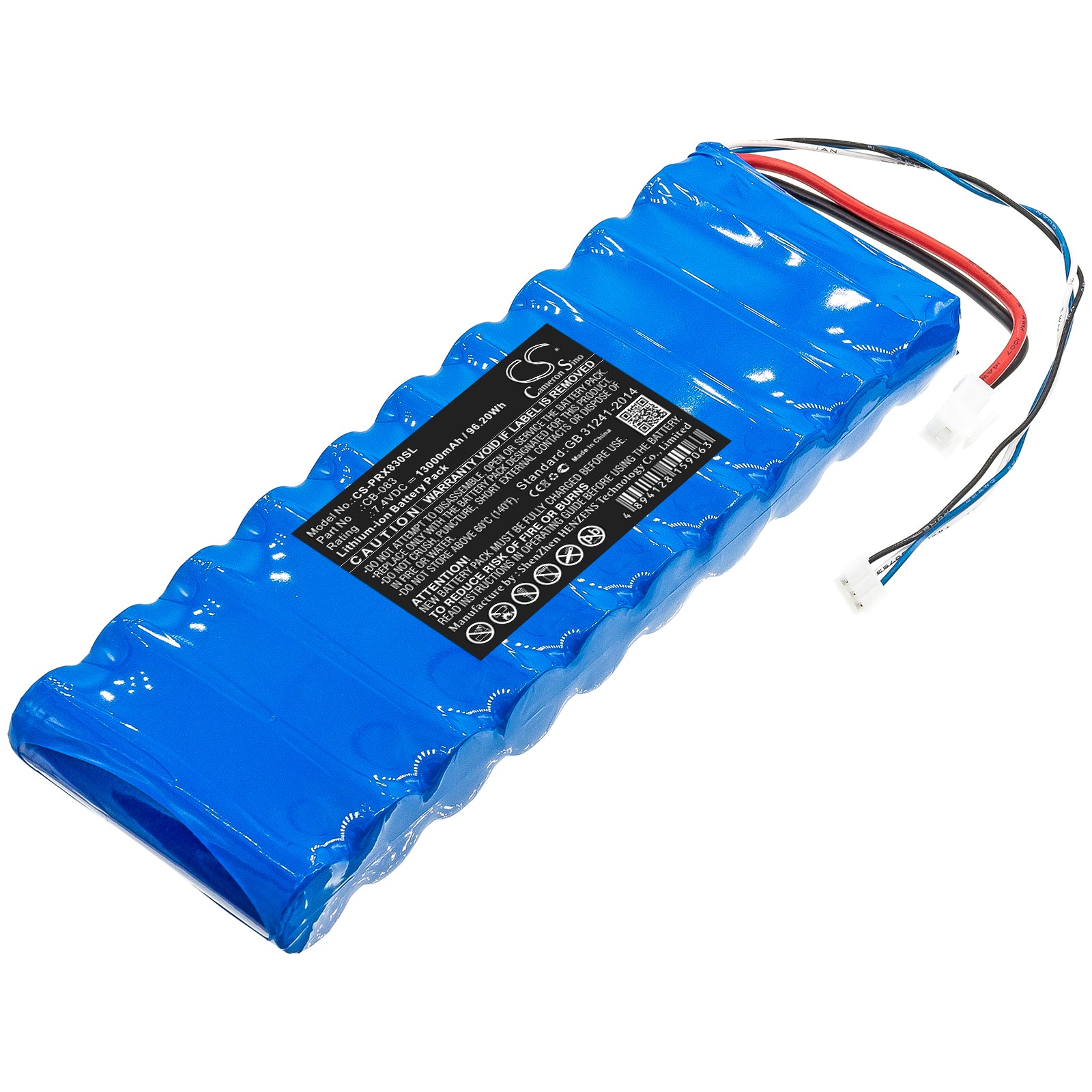 Promax HD Ranger Battery - 13000mAh Li-ion - Survey Equipment Replacement Battery (7.4V 96.20Wh), CB-083 Compatible
