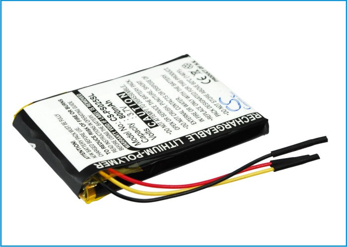 800mAh 3.7V Li-Polymer Replacement Battery for Philips GoGear SA6015, SA6025 MP3 Player 
