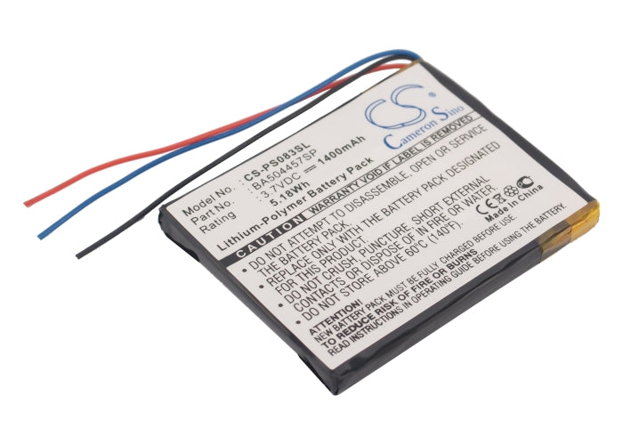 1400mAh Replacement Battery for Philips GoGear Muse - SA2MUS16S/02, SA3MUS08S/37 - 3.7V Li-Polymer

