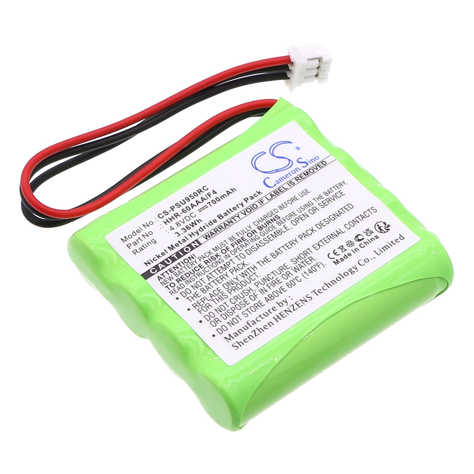 700mAh 4.8V Ni-MH Replacement Battery for Marantz RC5200, RC9500 Remotes & Philips Pronto TSU Series Touch Screens
