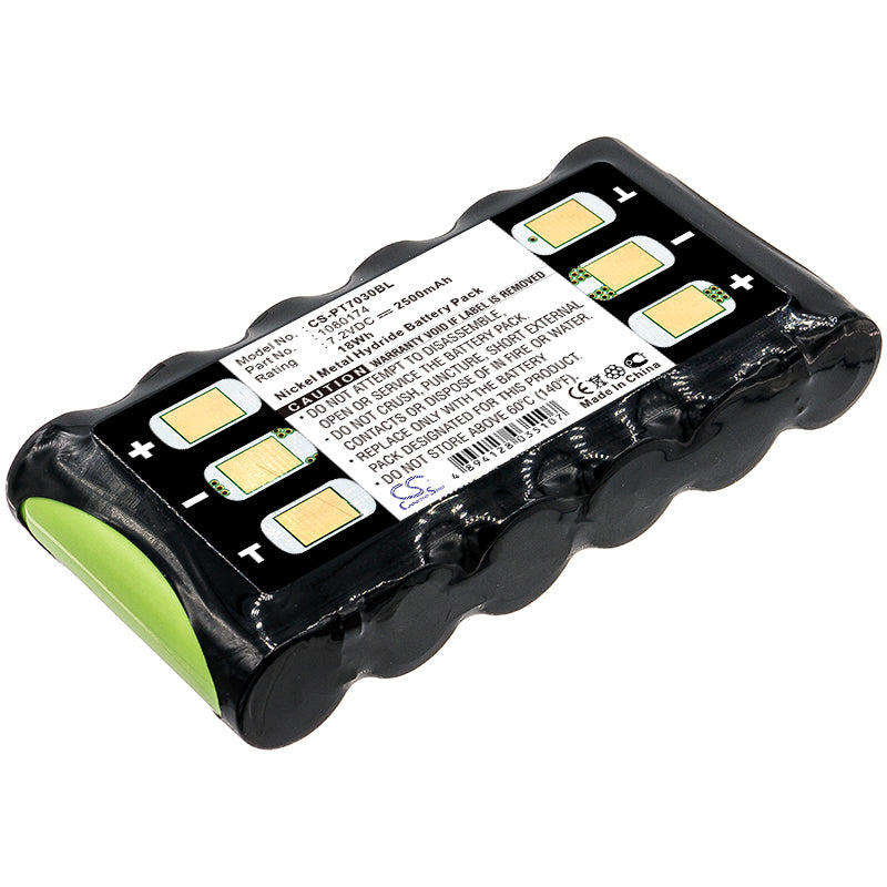7.2V 2500mAh Ni-MH Replacement Battery for Psion Teklogix 19505, 19515, 7030 Barcode Scanners - HBM-7030M
