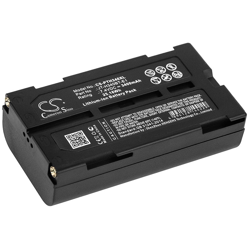 Panasonic JT-H340PR Printer Battery - 7.4V 3400mAh Li-ion Replacement for JT-H340BT-10 
