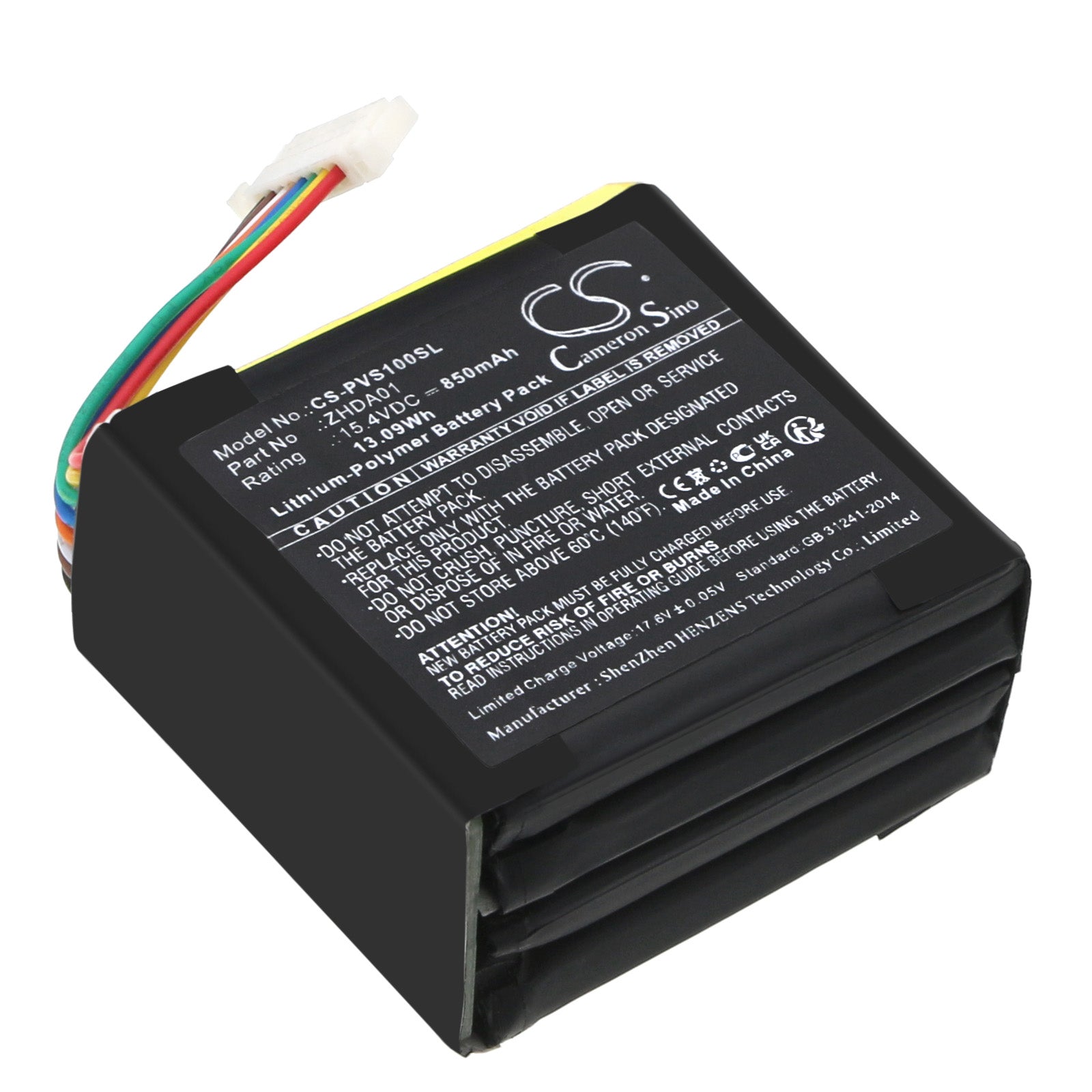 PowerVision S1 Gimbal Replacement Battery - Li-Polymer 850mAh 15.4V 13.09Wh - Compatible PVS10 & ZHDA01 Models
