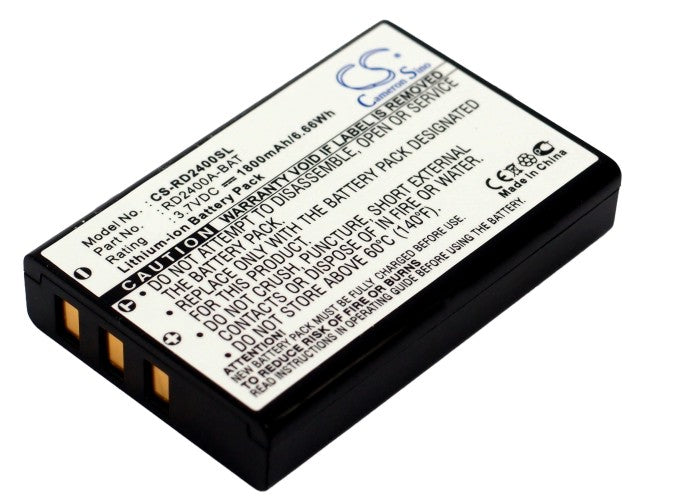 1800mAh Li-ion Replacement Battery for Lawmate PV-700/800/806/1000 DVRs - 3.7V, 6.66Wh Power Supply
