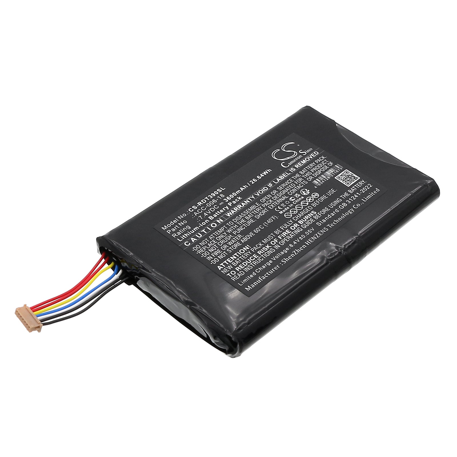 DT Research DT390 Tablet Battery Replacement, 7.4V 26.64Wh Li-ion, 3600mAh, ACC-006-18 Fit
