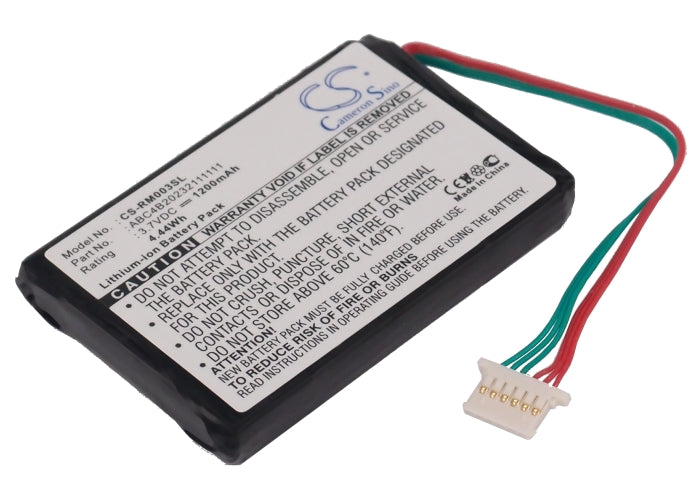 1200mAh Replacement Battery for ROC Digital 14003 Rocbox 20GB Media Player - 3.7V Li-ion Rechargeable 
