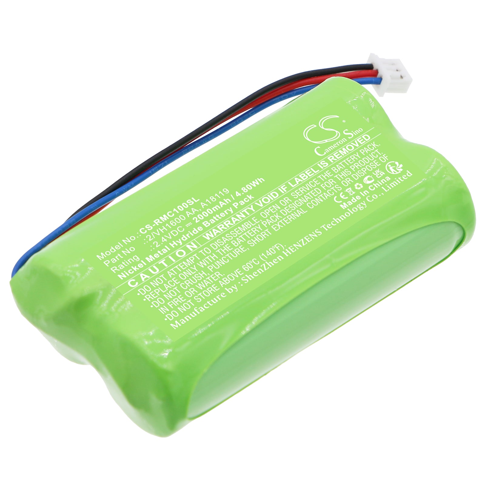 Raymarine SmartController Autopilot Remote Battery Replacement - 2000mAh Ni-MH 2.4V 4.8Wh
