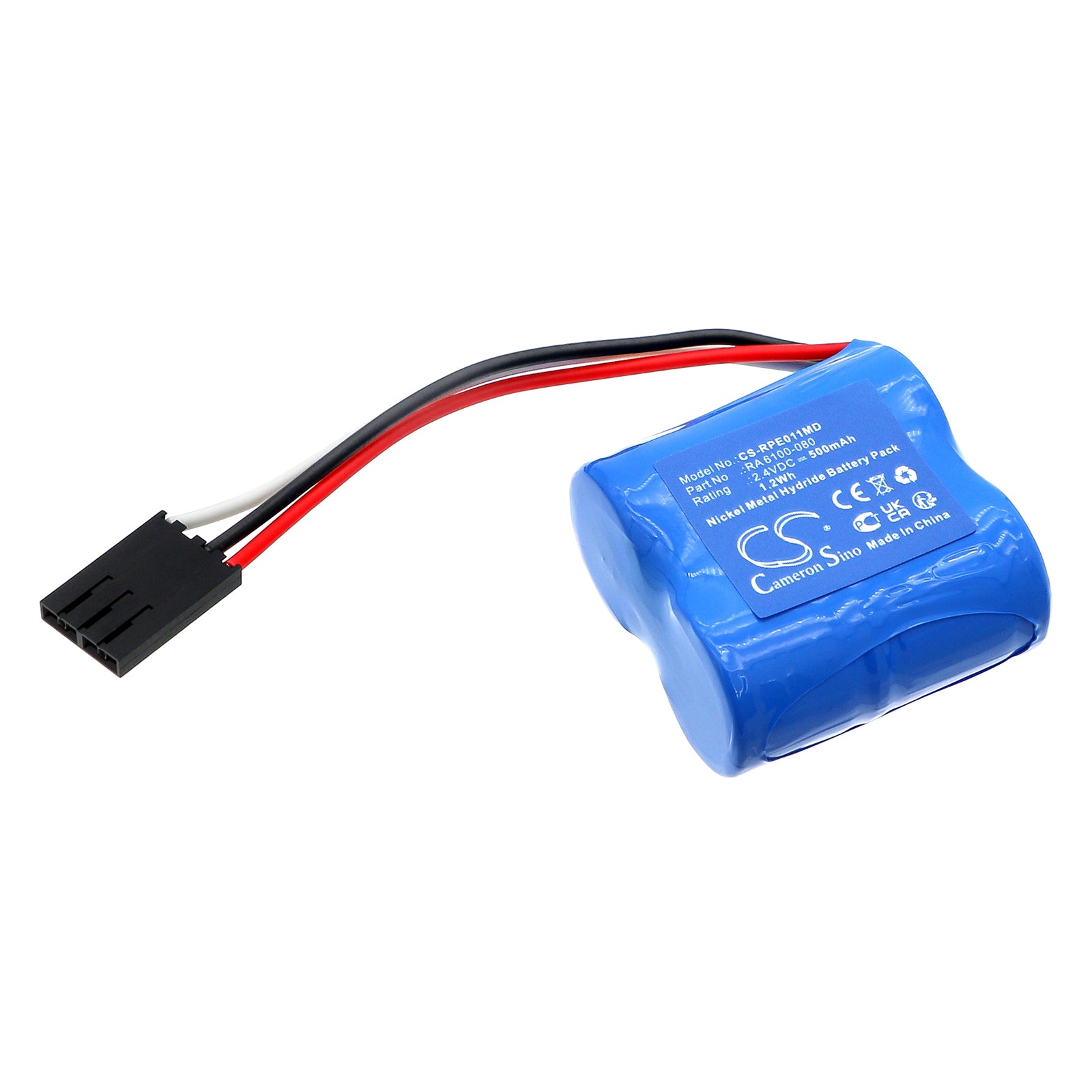 Replacement Battery for Rainin Pipette EDP/EDP Plus/EDP1, 4V 500mAh NiMH, RA 6100-080, RA 17003232
