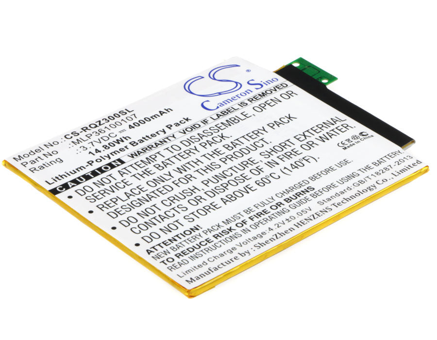 Verizon Ellipsis 8 Kids LTE Tablet Battery Replacement - 4000mAh - Model QTAQZ3 MLP36100107 - New
