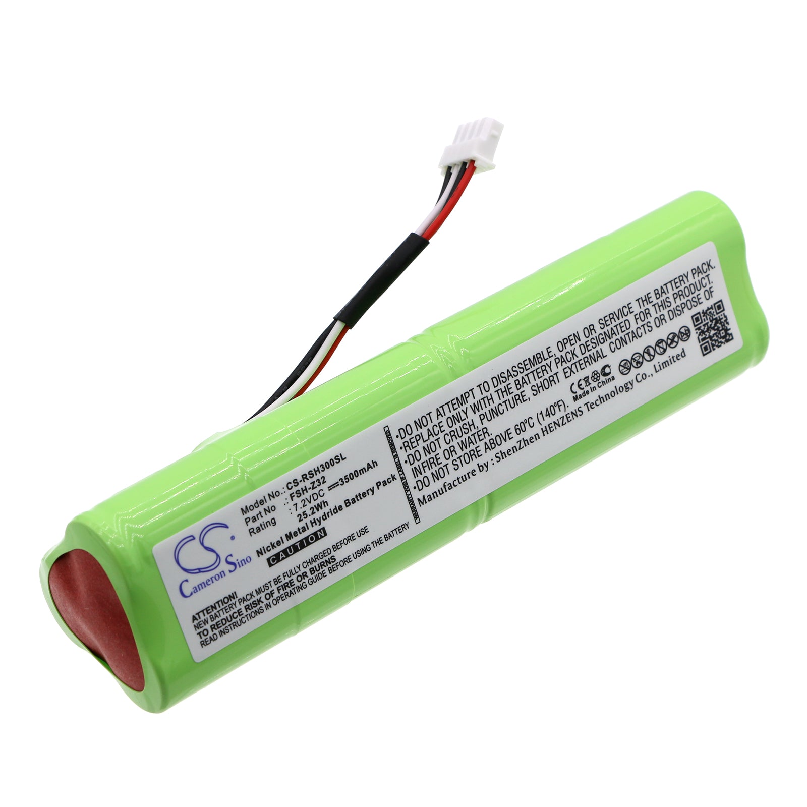 7.2V 3500mAh Ni-MH Replacement Battery for Rohde & Schwarz FSH Spectrum Analyzers - FSH3/6/18/Z32
