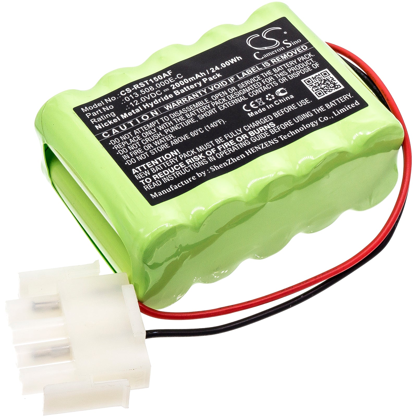 2000mAh Replacement Battery for Record Automatic Doors - STA15/ATRE021, 12V Ni-MH, 24Wh, 71.82x49.32x29.25mm - Replaces 013.508.000E-C, 80100501
