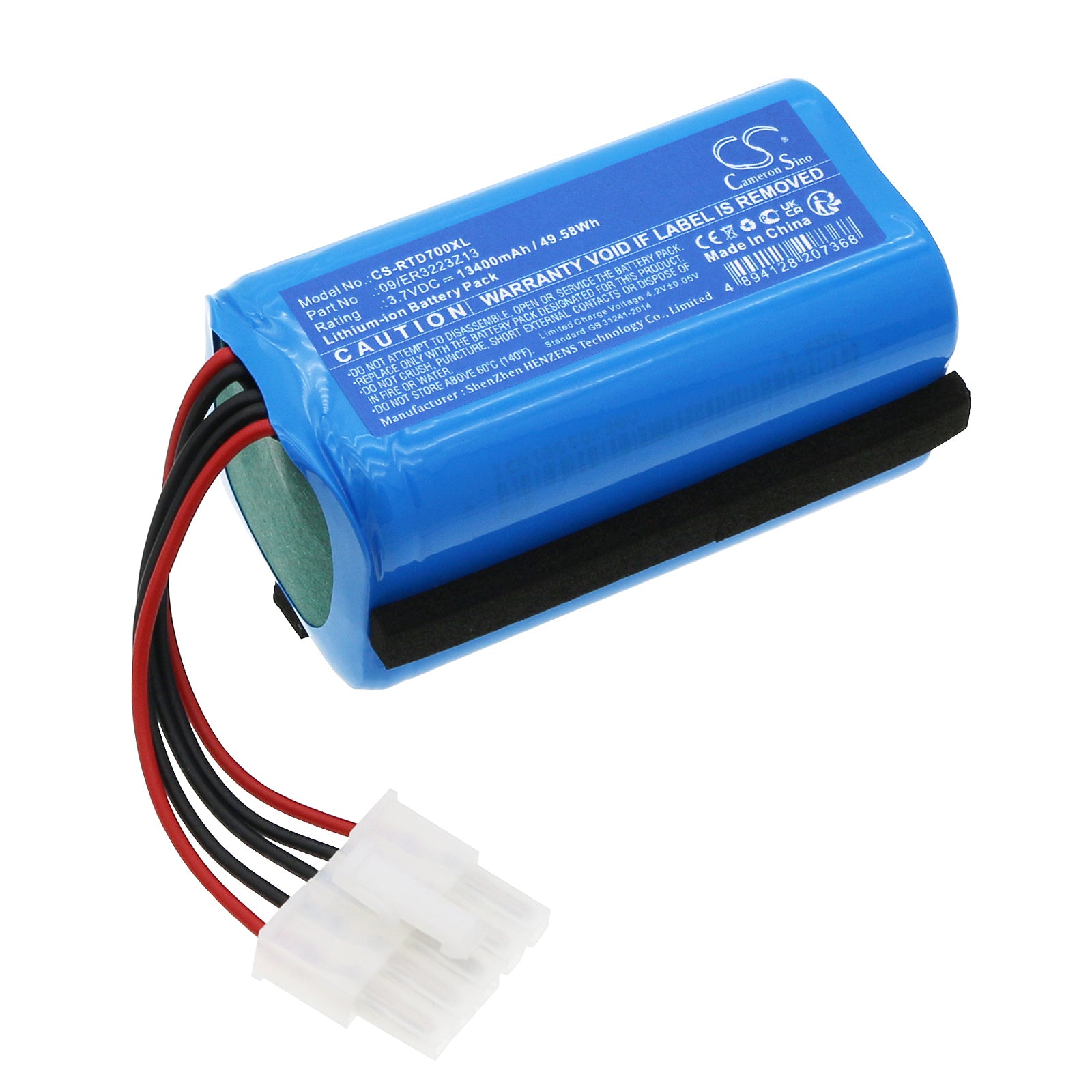 Radiodetection Locator Replacement Battery - RD8200, RD7100, RD8100 Models - 3.7V Li-ion, 49.58Wh - Replaces 09/ER3223Z13
