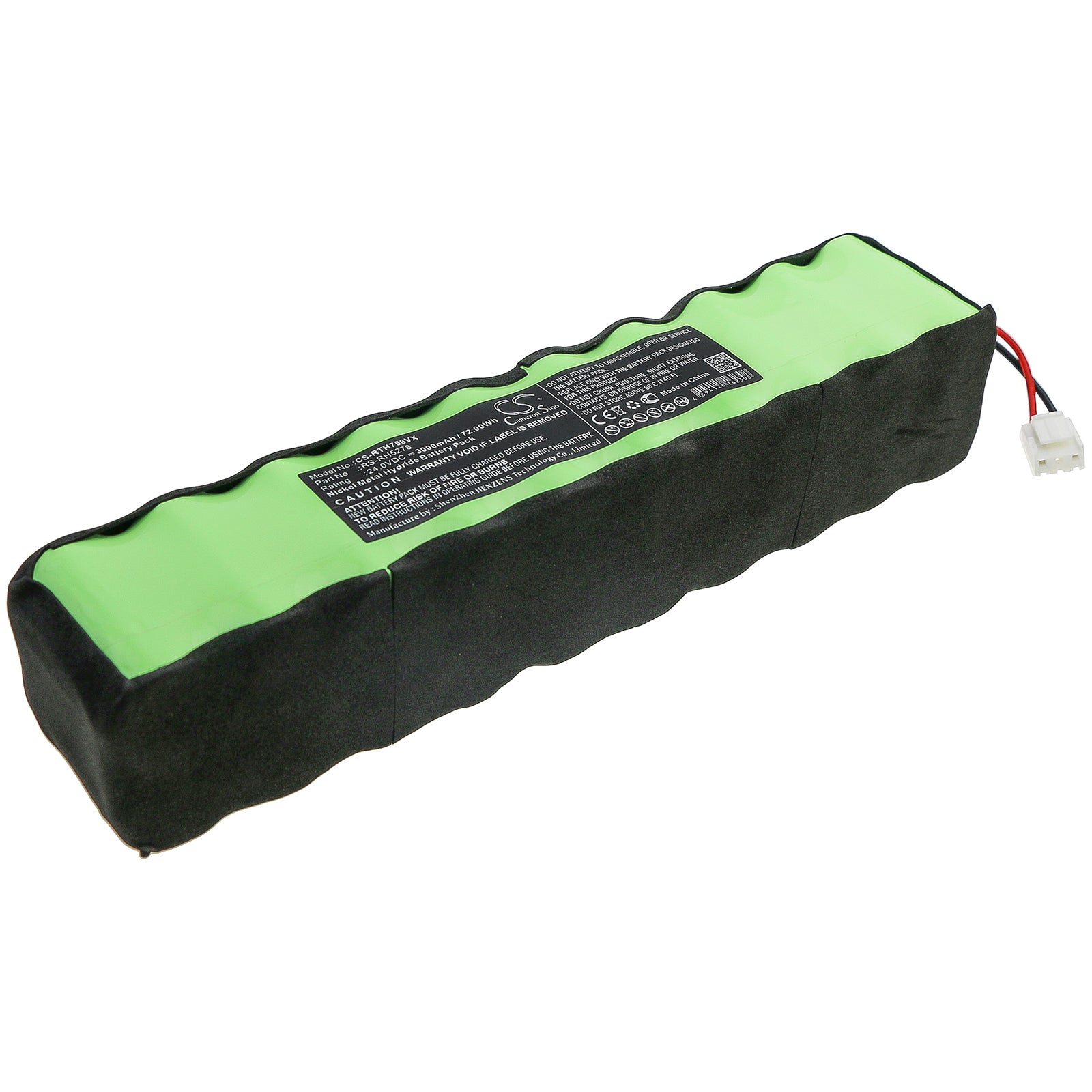 24V 3000mAh Ni-MH Battery for Rowenta RH8770-RH8779 Vacuum, RS-RH5278 Replacement
