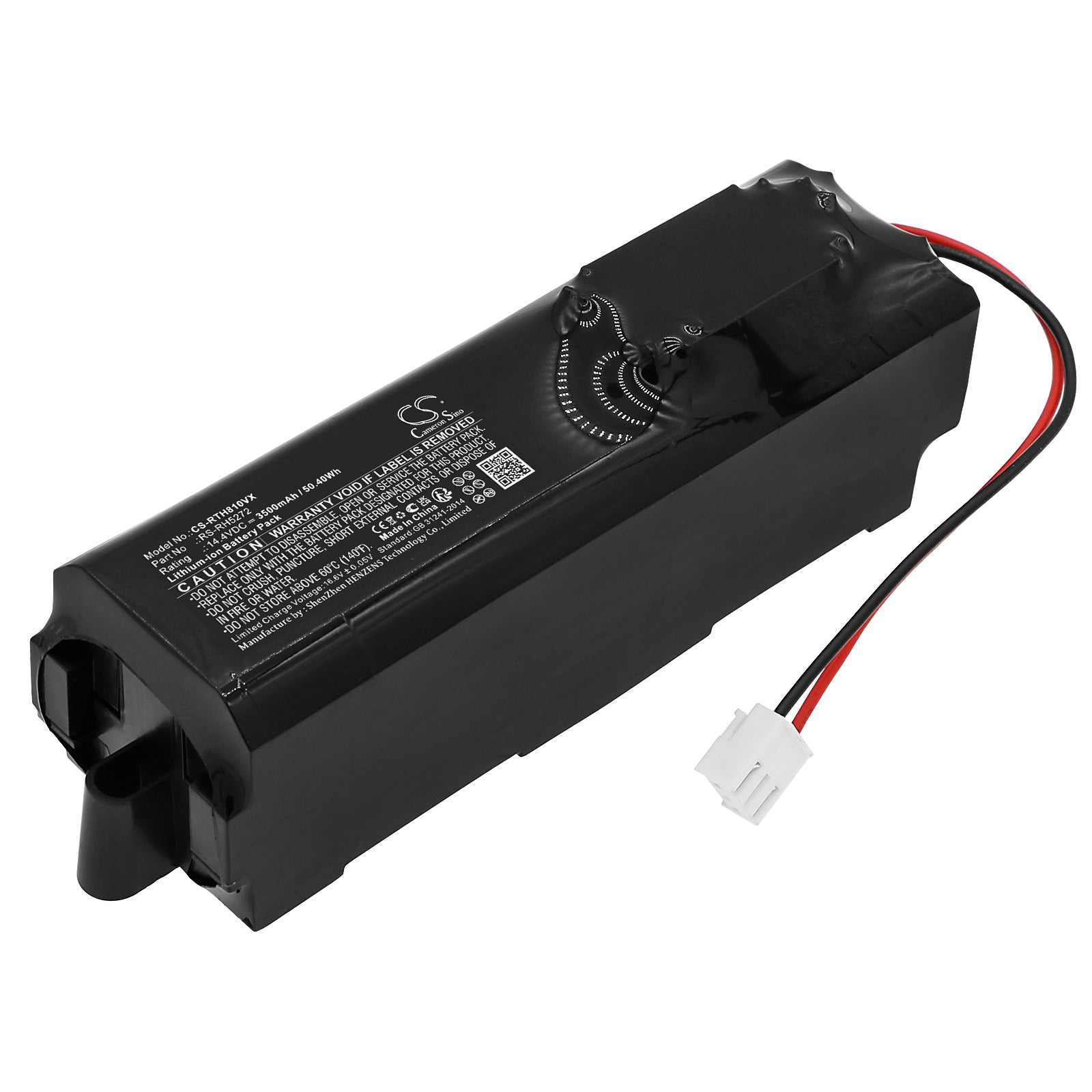 3500mAh 14.4V Replacement Battery for Rowenta Air Force Extreme Vacuums - RS-RH5272, 50.4Wh
