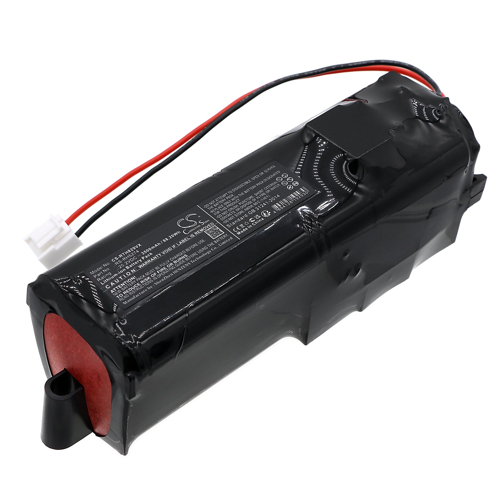 25.2V 3500mAh Li-ion Replacement Battery for Rowenta RH88XX, RH89XX, TY88XX Cordless Vacuum Cleaners - High Capacity Upgrade

